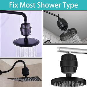 10/15/20 giai đoạn Đen Lọc Cartridge Vòi Hoa Sen Lọc Clo nước tắm Đầu Lọc Cartridge cho nước cứng - Product Image 4