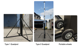Palo Telescopico <span class=keywords><strong>Mobile</strong></span> Manuale Personalizzabile da 2m, 3m, 4m, 6m per Telecamere CCTV, Illuminazione e Servizi di Emergenza - Product Image 4