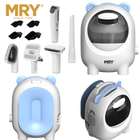 MRY Wholesale 5 en 1 Tondeuse pour chat, Aspirateur dépoussiérant pour poils de chien 9000Pa, Kit de toilettage, Coupe-griffes confortable pour animaux de compagnie, Brosse pour chien