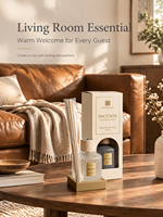 Lots de diffuseurs à bâtonnets en gros avec huile parfumée naturelle et bâtonnets en rotin pour assainisseur d'air maison et hôtel