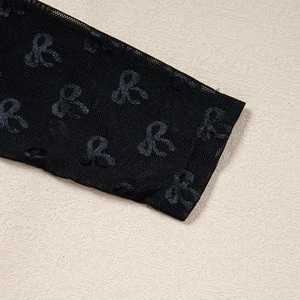 Thân Yêu-người yêu địa phương chúng tôi Chứng Khoán không có chi phí nhập khẩu Giao hàng nhanh chóng bán buôn Bow mô hình mỏng phù hợp với dài tay áo lưới áo hàng đầu cho phụ nữ - Product Image 4