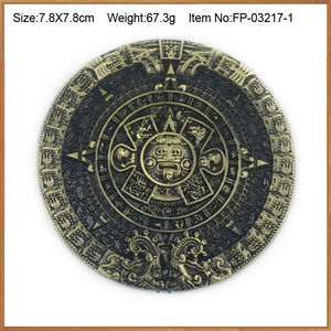 Produttori Designer personalizzato unico sagomato azteco calendario fibbia per uomo e donna - Product Image 5