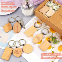 Porte-clés en bois personnalisé, porte-clés en bois vierge en forme de cœur, porte-clés en bois avec nom personnalisé