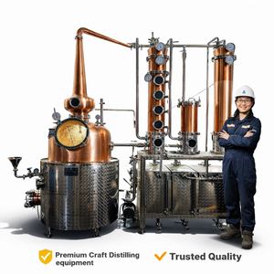 1000L <span class=keywords><strong>Absolut</strong></span> <span class=keywords><strong>Vodka</strong></span> Planta de producción Zubrowka Wodka Destilación continua Columna de reflujo Todavía Cobre Gorzalka Destilador - Product Image 2