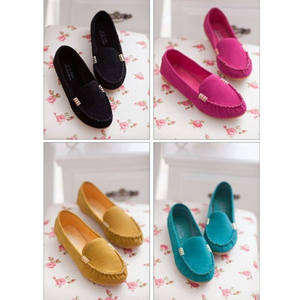 <span class=keywords><strong>Mocassini</strong></span> da <span class=keywords><strong>Donna</strong></span> con Punta Tonda e Tomaia Bassa in <span class=keywords><strong>Camoscio</strong></span>, Scarpe Casual da Studentessa - Product Image 6