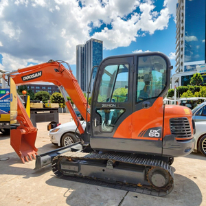 รถขุดขนาดเล็ก Doosan DX60LC-9 ปี 2023 ใช้งาน 200 ชั่วโมง วาล์วไฮดรอลิก Kawasaki 6 ตัน บุ้งกี๋ 0.4 เมตร เครื่องยนต์ 42.5 กิโลวัตต์ พร้อมใบรับรอง - Product Image 1