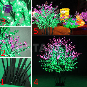 Brilliant LED Lilac Flower <b>Light</b> for Outdoor Christmas Festival Landscape Lighting IP65 Waterproof Remote Control Commercial Use - Product Image 2