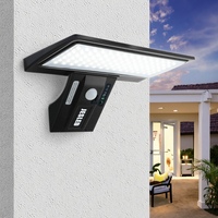 Lampe solaire LED à prix d'usine avec détecteur de mouvement, panneau solaire réglable, 108 LED, projecteur solaire pour jardin, cour