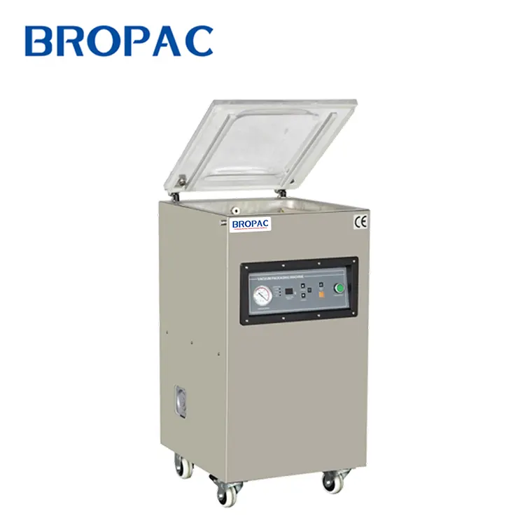 Bropack VM400E/B آلة إحكام الغلق بالتفريغ لتعبئة اللحوم والأرز والفاصوليا والأسماك والقهوة وغرفة واحدة