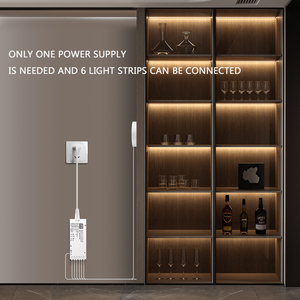 Panneau acoustique <span class=keywords><strong>LED</strong></span>, bande lumineuse COB décorative, tactile, à intensité variable, lampe murale de fond, éclairage de présentoir, sous l'<span class=keywords><strong>armoire</strong></span>, lampe de nuit pour chambre à coucher - Product Image 4
