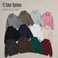 Sweat à capuche unisexe surdimensionné en polaire 400g, personnalisé avec impression DTG, brodé, ultra-épais – Tendance Hiver