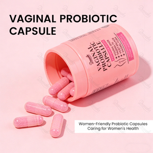 Cápsulas Probióticas Vaginales Dromaka OEM de Marca Privada para Mujeres, Equilibrio del pH Femenino, Control de Olores, Apoyo a la Flora y a las Levaduras, 60 Unidades - Product Image 2