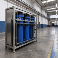Réservoir d'eau modulaire en acier inoxydable 3000L/hour, filtration par osmose inverse, alimentation en eau à pression constante et fréquence variable