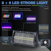 Prix d'usine 8+8 Lumières murales 640+80Pcs DMX Disco Luces Dj Bar Scène 250W LED Strobe Light Vente en gros Lumière stroboscopique RGB