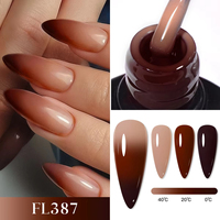 Vernis à ongles gel thermique caméléon UV longue tenue, changeant de couleur selon la température, qualité supérieure, à retirer par trempage