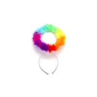 Ailes d'ange pour Halo et mariage, bandeau personnalisé, taille et couleur teinte, plume d'ange, arc-en-ciel, Marabou