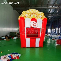 Stand de confiserie gonflable géant, stand de popcorn, stand de fête foraine, boutique gonflable, tentes de restauration gonflables pour la promotion