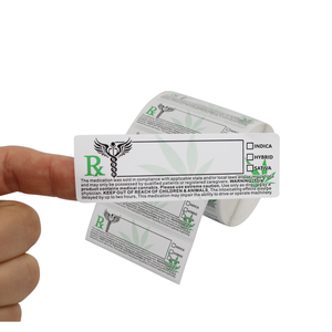 Cetak kustom tahan lama tahan minyak California sesuai Universal simbol <span class=keywords><strong>RX</strong></span> Label stiker perekat medis untuk botol obat - Product Image 1