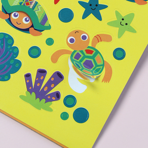 Libro de Pegatinas con Diseño de Tortuga Tribal, Manualidades Plegables, Ideal para Manualidades Infantiles - Product Image 5