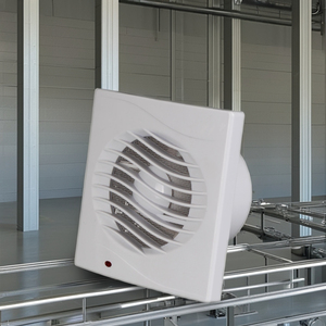 OEM/ODM 6 inch vuông nhỏ Treo Tường Nhà Tắm Thông Gió Quạt thông gió <span class=keywords><strong>DC</strong></span> điện nhà máy nhựa sản xuất hàng loạt - Product Image 5