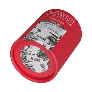 Cajas de cilindro personalizadas para dulces, tubo de papel redondo rojo con bordes gruesos, de buena calidad - Product Image 5