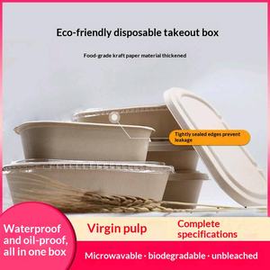 Boîte d'emballage alimentaire biodégradable et compostable, conteneur à salade écologique pour café à emporter, utilisation personnalisée et en gros - Product Image 6
