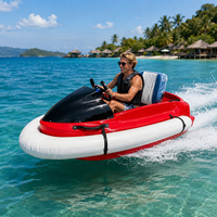 Bateau électrique en fibre de verre en gros, mini jet-boat étanche pour les sports nautiques et les centres de loisirs en mer