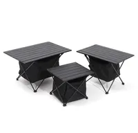 NewJETSHARK açık katlanır masa sandalye kamp alüminyum alaşımlı barbekü piknik masa su geçirmez dayanıklı katlanır masa masa