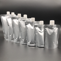 Pochettes à liqueur et vin de haute qualité de 125 ml, conteneur pour boissons froides, sac souple à bec verseur en aluminium, pochette dissimulée pour spiritueux