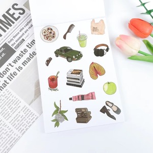 Pegatinas Adhesivas Ecológicas, Duraderas e Impermeables para Niñas, con Iconos Frutales y Letras Pastel, de Alta Adhesión, para Manualidades y Scrapbooking - Product Image 4