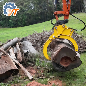 Di alta qualità singolo cilindro idraulico escavatore Grapple Grab 3t 5t 8t australiano stile per la pietra materiale uso - Product Image 3