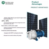 Pompe solaire à jet QJET à double usage DC/AC/solaire transfrontalière pour l'irrigation des puits et la surpression