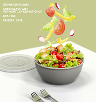 Ensemble de bols à salade, à tapas et à desserts pour la maison, bol à salade en plastique avec couvercle