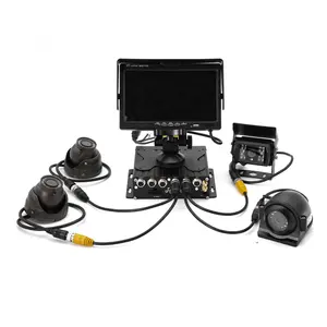 FL&OEM SD-Card Vehicle Car 4 Channel 1080P MDVR 4CH Mini Size Car Black Box in Vehicle CCTV 4G Mobile DVR