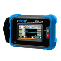 Testeur IR AC 4 fils ETCR7550 Kelvin 1kHz 0,000mΩ-3,100Ω 26000 enregistrements Testeur de batterie Testeur de résistance interne de batterie