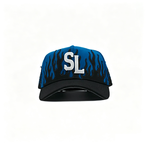 <span class=keywords><strong>Gorra</strong></span> de béisbol de pana azul eléctrico al por mayor con bordado gótico y efecto desgastado, <span class=keywords><strong>gorra</strong></span> snapback con logo personalizado, gorras Barbas Hats - Product Image 1
