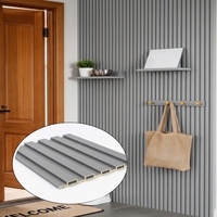 Panneaux muraux WPC modernes de qualité supérieure pour l'intérieur et l'extérieur, imperméables, écologiques, design en lattes de bois de haute qualité, pour appartement