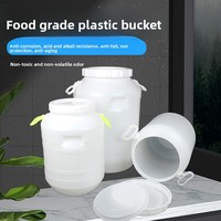 Seau en plastique HDPE de qualité alimentaire, extra-large, pour la fermentation enzymatique de la vinification, réservoir de stockage d'eau