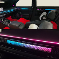 Système d'éclairage d'ambiance intérieur SJC 64 couleurs pour Honda Civic 11e génération 2022-2025, style cristal symphonique, pour mise à niveau