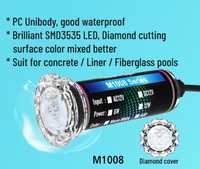 Projecteur LED de piscine sans niche 1,5 pouces 12V IP68 étanche, lampe de piscine subaquatique, remplacement Pentair avec compatibilité universelle