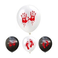 Ballon gonflable d'Halloween multicolore orange et noir, tête de citrouille personnalisée, fantôme, crâne, éclaboussures de sang, ballon en latex avec impression