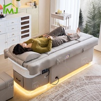 Lit de spa japonais électrique pour lavage de cheveux, massage thaïlandais, pédicure et shampoing, avec raccordement aux canalisations