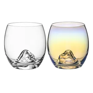 MEIZHILI In Bulk Sublimation Shots Luxus-Geschenkset Trinkspender-Sets Kunststoff Schwarz Whisky Shot Stemless Weinglas