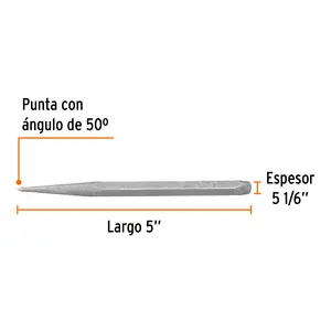 Truper 5/16 'Cincel largo y punzón para marcar - Product Image 2