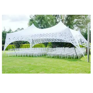 Beautiful white hole cheese stretch wedding tent made in different shape