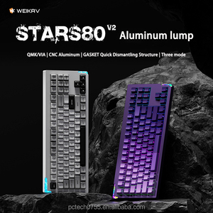 Weikav Stars80v2 Kit de teclado mecánico Inalámbrico Tres modos Rgb Teclado de aluminio para juegos de intercambio en caliente - Product Image 2