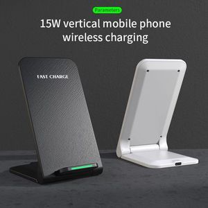 Q740 15W PD 3.0 Fast Charging Foldable Stand Wireless <b>Charger</b> with DC Port and Vertical Folding Design - Product Image 6