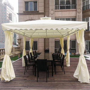 Aluminum <strong>Garden</strong> Pavilion Luxury Heavy Duty Custom Printed <strong>Gazebo</strong> <strong>Tent</strong> Hard Top Waterproof Frame Canopy Custom Printed <strong>Gazebo</strong> - Product Image 3