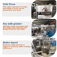 Ligne automatique de production de tofu au lait de soja à petite échelle Machines à prix d'usine pour petites entreprises Machines de traitement des produits aux haricots
