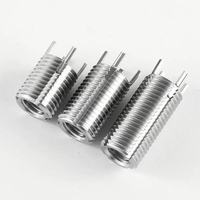 Wire Thread Insert Metric Coarse Fully Threaded Polished Metal Sleeve Fastener DIN Standard Right Hand Slotted Drive 38mm